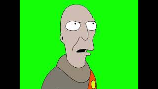 Neutral President "I have no strong feelings one way or another" Futurama green screen