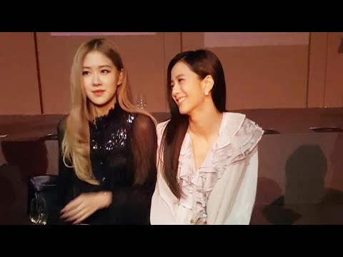 181208 BLACKPINK Jisoo and Rose for a Fashion show Coach Light Up