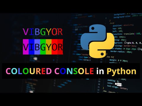 Coloured Console Output Using Python Python Tricks Python For Beginners