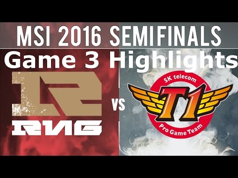 SKT VS RNG MSI 2016 | Game 3 HIGHLIGHTS | League of Legends