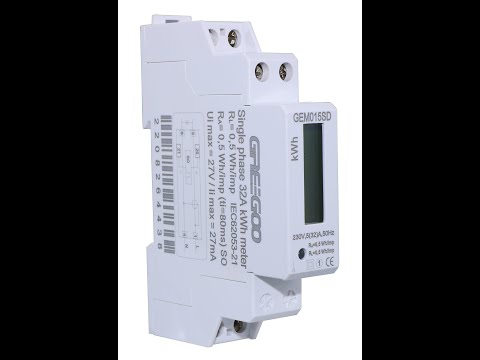 Single phase and three phase din rail kwh meters