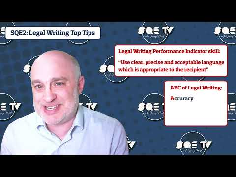 SQE TV | Episode 38 | SQE2: Legal Writing Top Tips