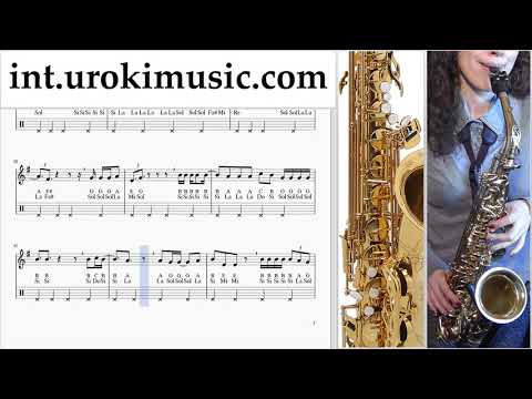 Saxophone lessons (Alto) CNCO, Prince Royce - Llegaste Tú Sheet Music Tutorial um-a-n352