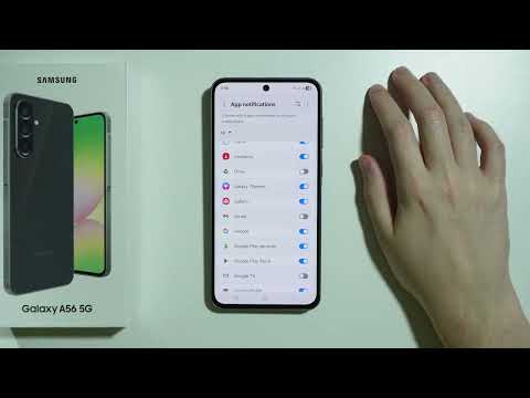 Samsung Galaxy A56 5G: How to Manage App Notifications