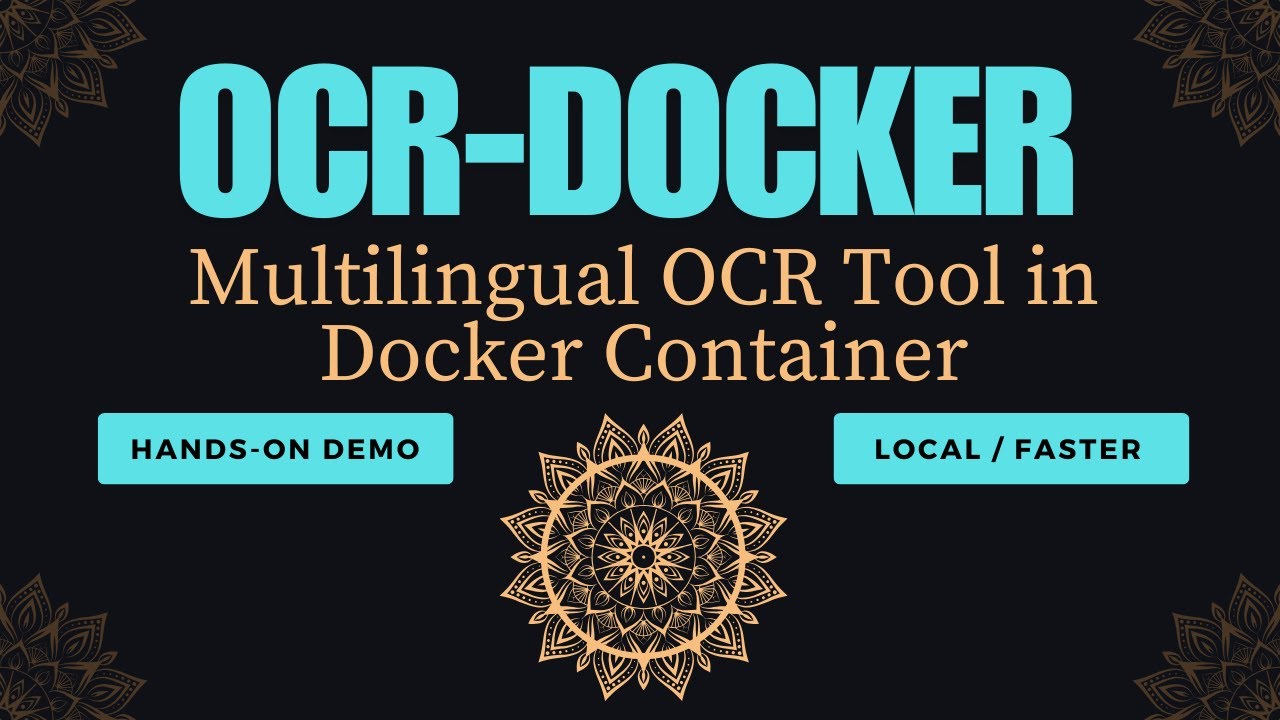 OCR-Docker: Multilingual OCR Tool in Docker Container - Install Locally