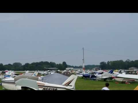 Oshkosh 2017 Heritage Flight 2 P51s, A-10 and F35