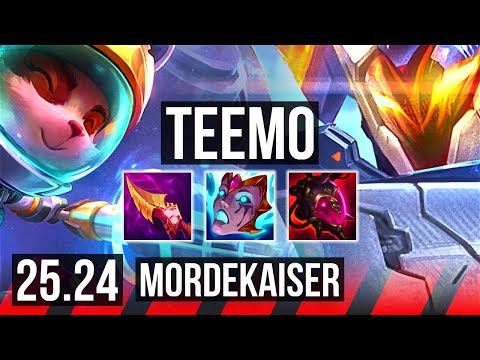 TEEMO vs MORDEKAISER (TOP) | Summon Aery | EUNE Master | 25.24