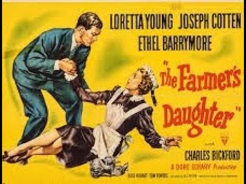 Loretta Young, Joseph Cotten, Ethel Barrymore in "The Farmer's Daughter" (1947) - James Arness debut