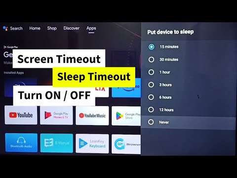 TCL Android TV | How to Turn OFF / ON Screen Timeout | Sleep Timeout