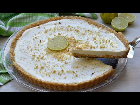 Cookie Tart with Lime Cream - Creamy and Refreshing