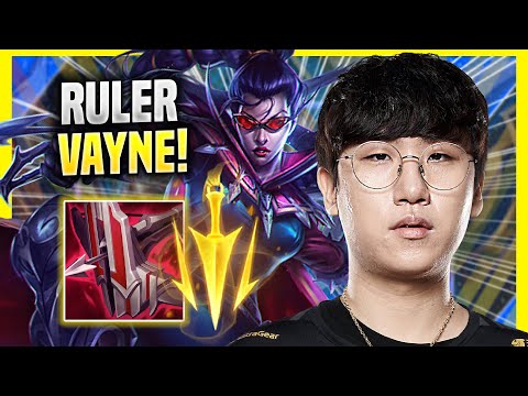 RULER PLAYS VAYNE WITH NEW RUNES! - GEN Ruler Plays Vayne ADC vs Jhin!