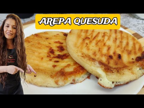 AREPAS QUESUDAS🫓 con solo dos✌️ingredientes 😱 FACILES Y DELICIOSAS😋