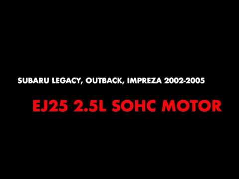 2002-2005 jdm 2.5l ej25 sohc moteur pour nissan legacy, outback, forester: video still