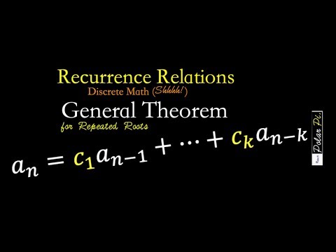 (Recurrence Relations) Generalized Theorem for Repeated Roots (Example 5) Video
