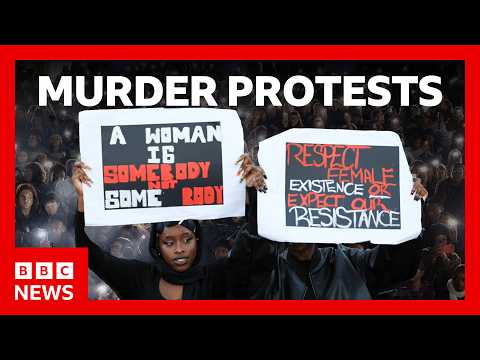 Murdered women in South Africa spark Johannesburg protests | BBC News