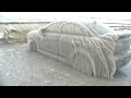 Watch: Buffalo blizzard leaves car completely covered in ice