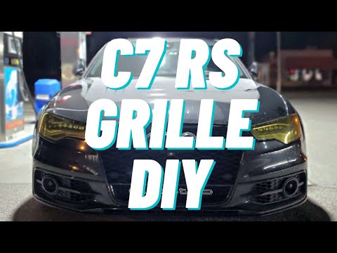 DIY: C7 Audi A6 Front Bumper Removal & RS6 Grille Install