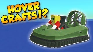 HOVERCRAFT &amp; BOAT UPDATE!? - Voxel Turf Gameplay - City Sky Base Building!
