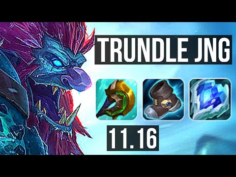TRUNDLE vs TALIYAH (JUNGLE) | Rank 4 Trundle, 7/2/16 | KR Challenger | v11.16