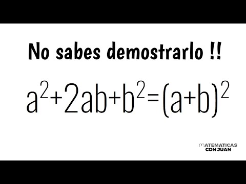 DEMOSTRACIÓN: TRINOMIO PERFECTO COMO UNA SUMA AL CUADRADO