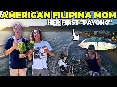 THIS AMERICAN FILIPINA MOM is AWESOME! Philippines Surf Town (Baler Aurora)