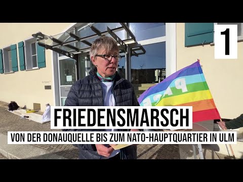 22.04.2022 #Untermarchtal Heidrun Hog-Heidel #Friedensmarsch #Ostermarsch #Kloster #Krieg #Ukraine