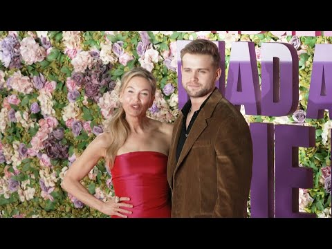 Renee Zellweger joins co-star Leo Woodall at Bridget Jones premiere in London | AFP