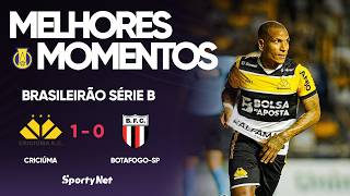 CRICIÚMA VENCE COM UM A MENOS E GOLAÇO NO FIM! Herói nos Acréscimos - Criciúma 1 x 0 Botafogo-SP