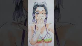 【鬼滅の刃】水着姿の胡蝶しのぶをリアルに描いてみたら
