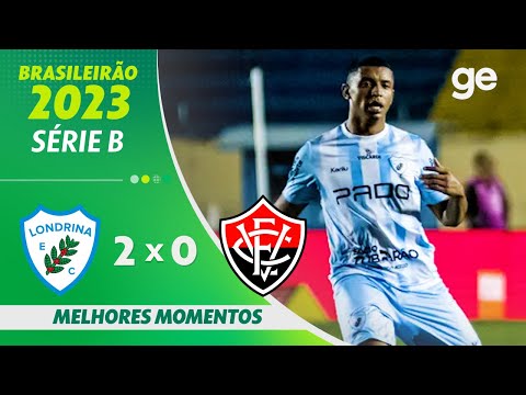 Gols e lances de Londrina x Vitória