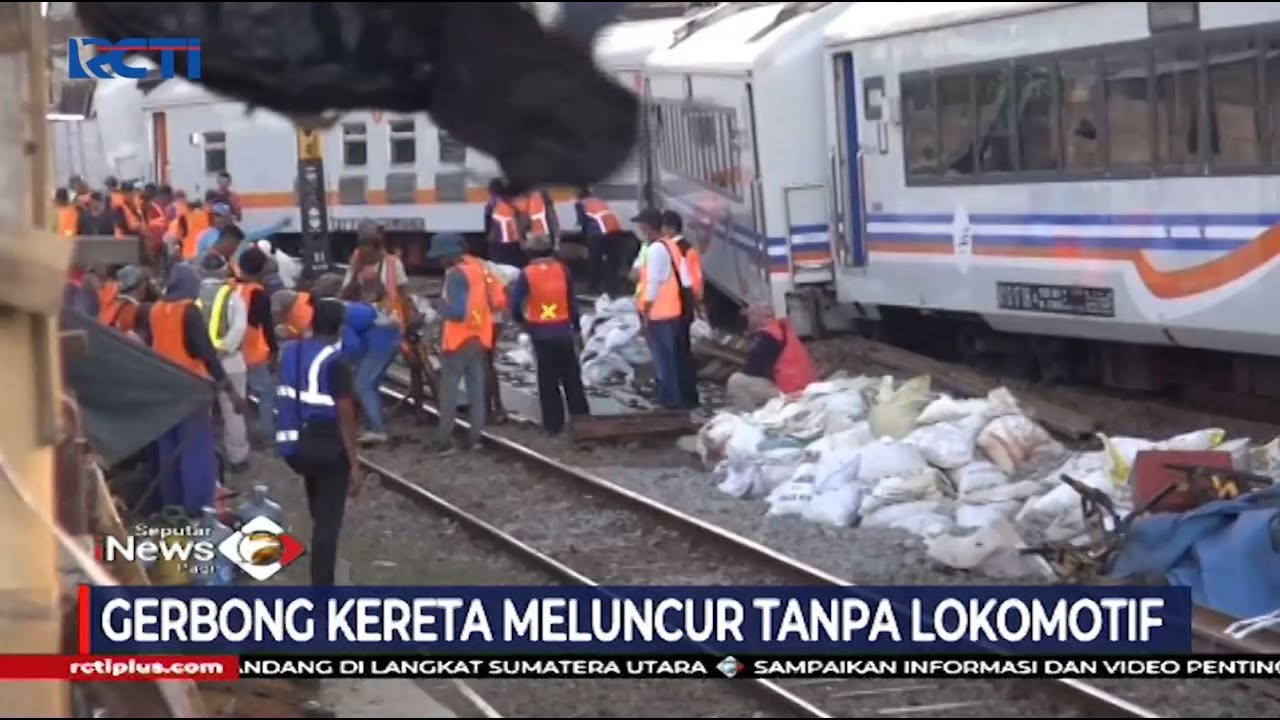 7 Rangkaian Gerbong Kereta Api Gajayana Meluncur Sendiri - SIP 19/11