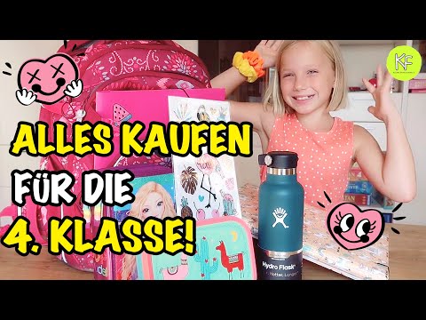 BACK TO SCHOOL HAUL  👩🏼‍🎓📚 ALLES KAUFEN für die 4. KLASSE 💶 | Kleine Familienwelt