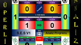 İDDAA ORAN ANALİZ PROGRAMI ve SES V1 tahminleri