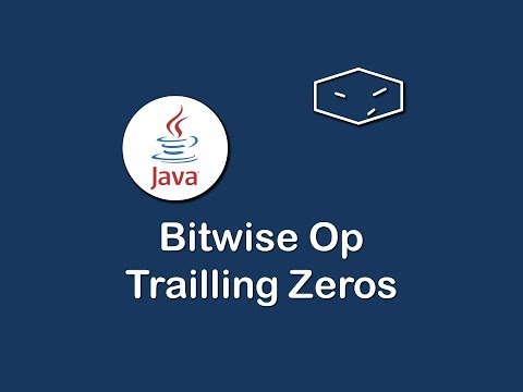 bitwise op trailling zeros in java