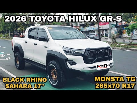 2026 Toyota Hilux GR-Sport | Black Rhino Wheels Sahara 17" | Monsta TG 265/70 R17 @ RNH Tire Supply