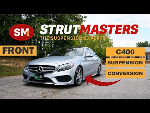 2015-2021 Mercedes-Benz C400 Front Suspension Conversion Kit Installation