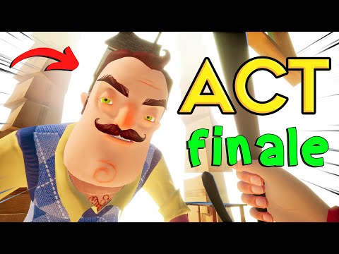 Hello Neighbor ACT 4 Finale Walkthrough (How to Save the Kid) Complete