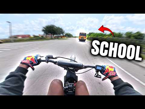I Took My Electric Mini Bike to the Last Day of School!