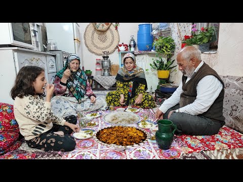 Authentic Iranian Village Cooking: Rustic Fava Bean Stew