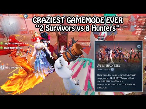 2 survivors vs 8 hunters is so fun !! - (Identity v)