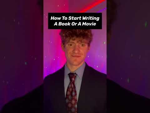 How To Start Writing A Book Or Movie