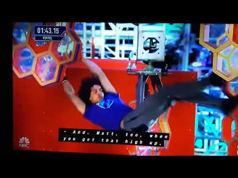 Josiah  pippel  american ninja warrior stage 2 buzzer