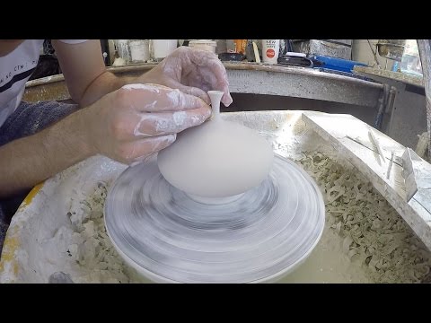 Throwing a Small Wide Vase with Flared Top - Matt Horne Pottery