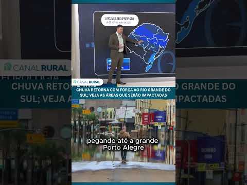 Chuva retorna com força ao Rio Grande do Sul; veja as áreas que serão impactadas