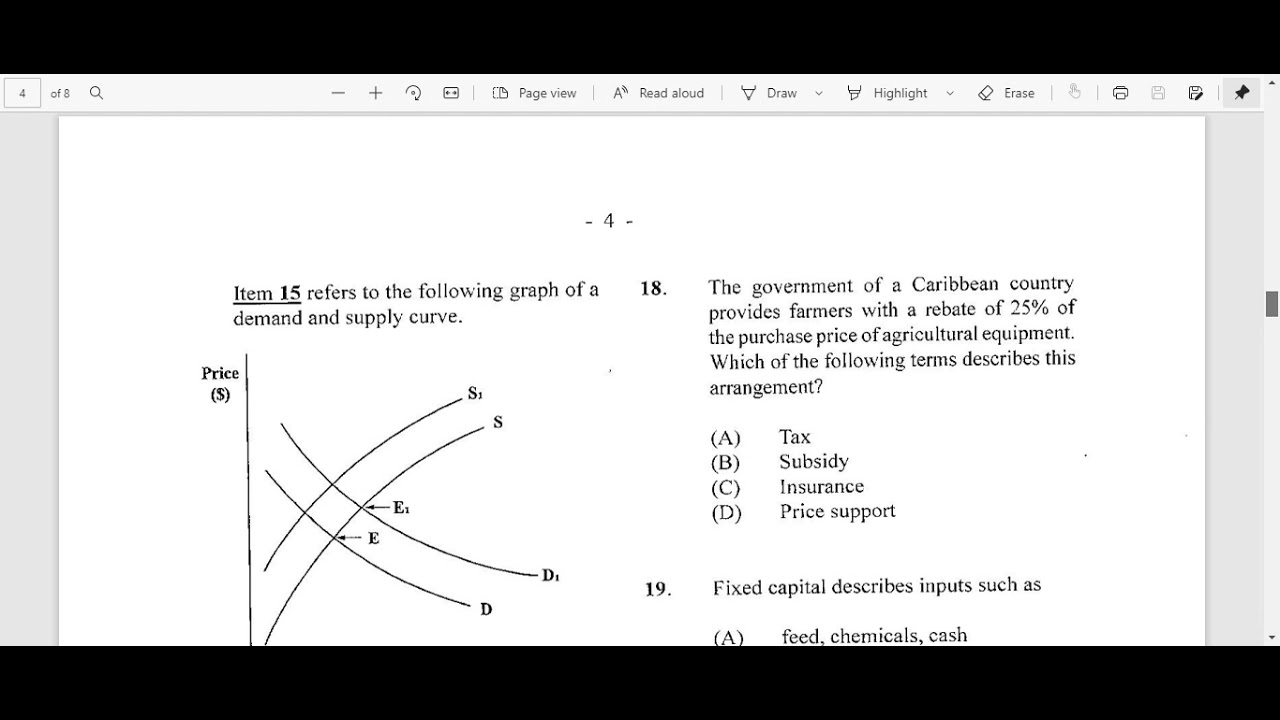 Agricultural Science 2008 paper 1