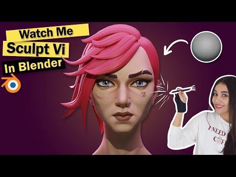 Sculpting Vi In Blender – Arcane Stylized Character Sculpting Timelapse