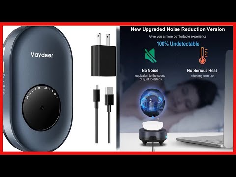VAYDEER Undetectable Mouse Jiggler with Power Adapter and ON/Off Switch Mouse Mover Simulator, Drive