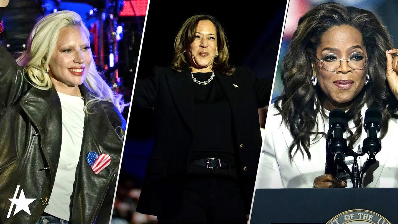 Lady Gaga, Oprah & More Join Kamala Harris For FINAL Rally On Election Day Eve