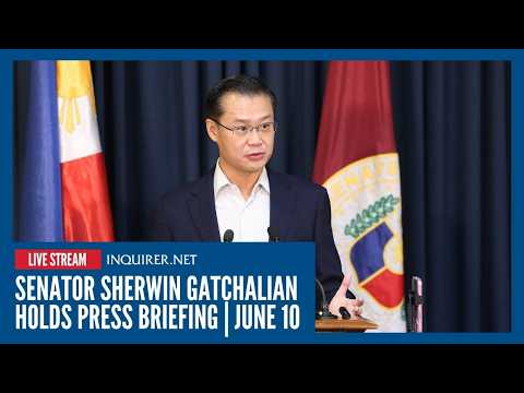 LIVE: Senator Sherwin Gatchalian holds press briefing | June 10