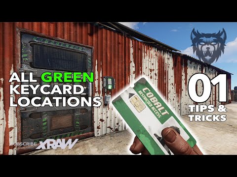 RUST - All Green Keycard Locations - Rust Tips & Tricks #1 (2021)